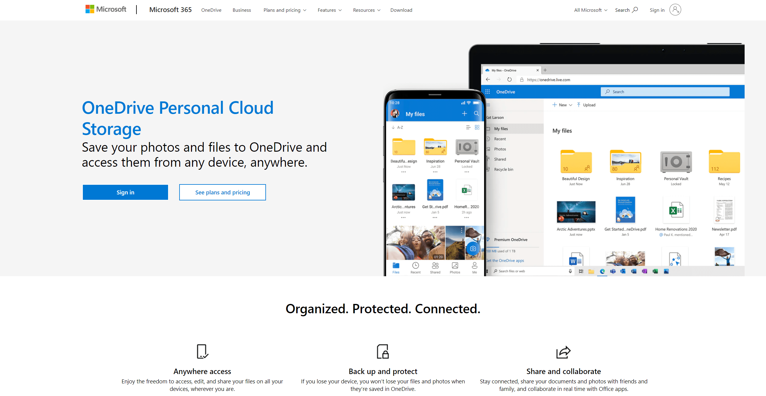 Microsoft OneDrive cloud storage