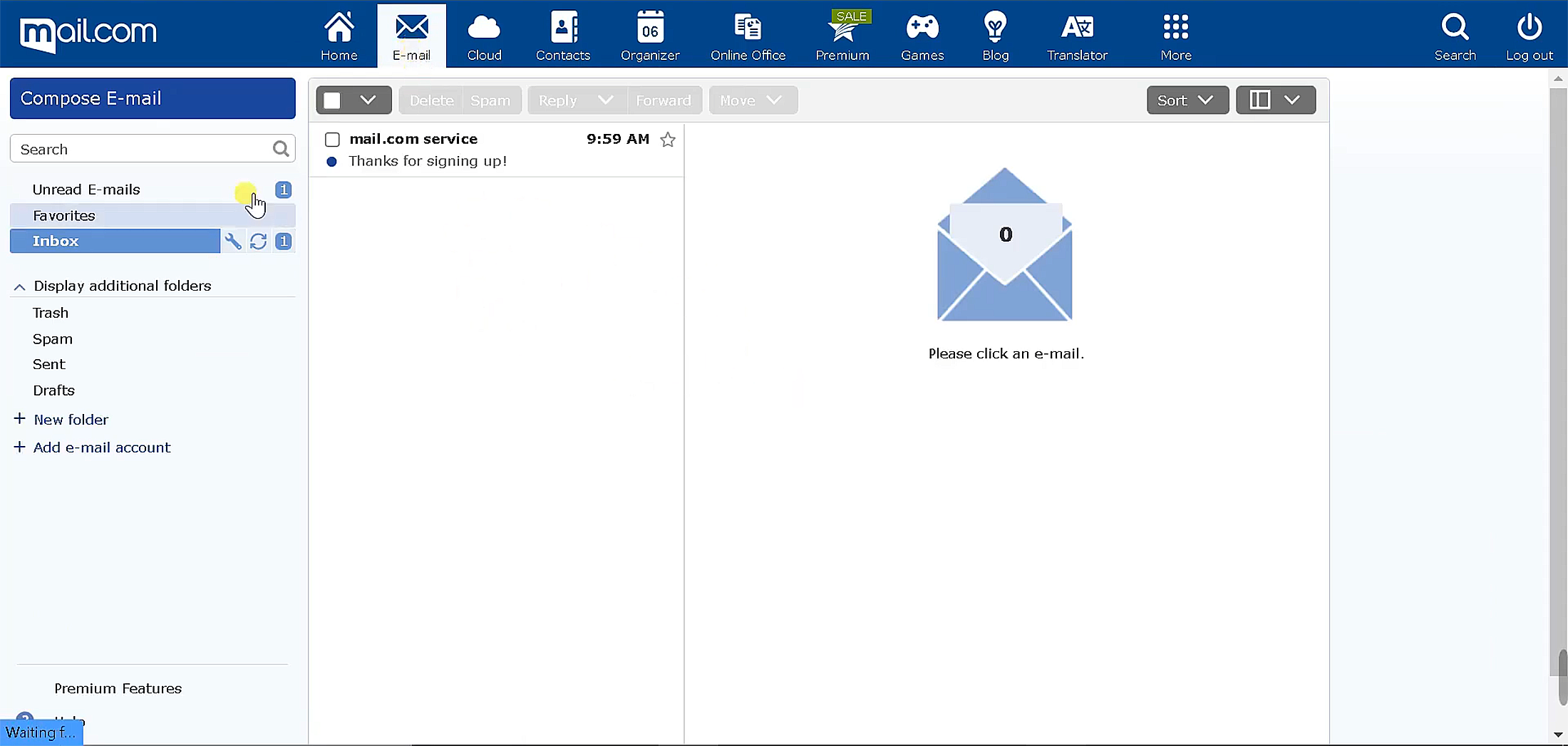 mail.com mail inbox interface