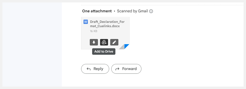 save gmail attachment to google drive